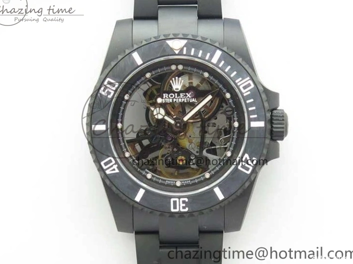 0523 Submariner 116610 Andrea Pirlo DLC ROF Best Edition Carbon Bezel on Skeleton DIal SA QuickDry 2790